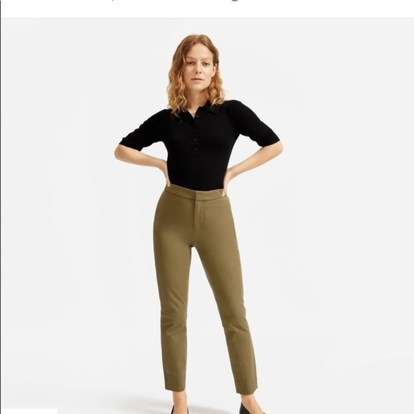 EVERLANE fixed waist stretch cotton pants - Picture 5 of 7